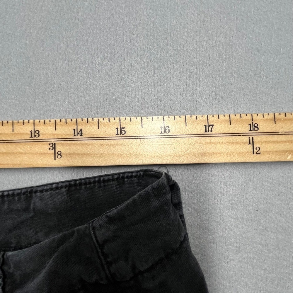 Vintage Y2K American Eagle Baggy Cargo Pants Wide Leg Black Womens 14 - Picture 8 of 9